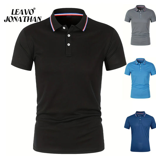 Summer Men Office Business Polo Shirt