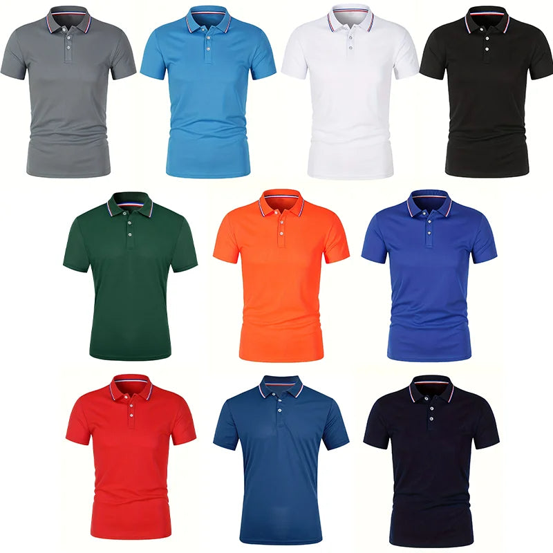 Summer Men Office Business Polo Shirt